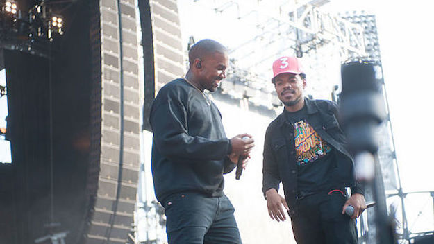 This is a picture of Kanye and Chance.