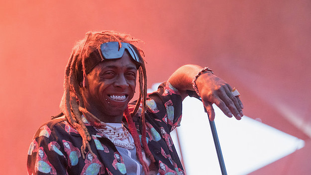 Lil Wayne performing in Austin