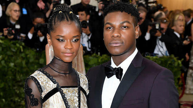 Letitia Wright, John Boyega in sci love I need