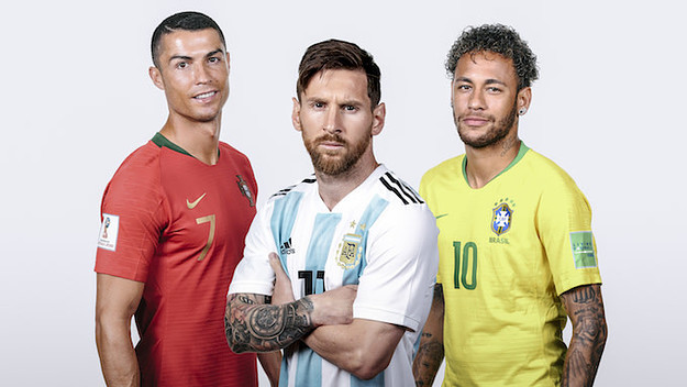 Christiano Ronaldo, Lionel Messi, Neymar
