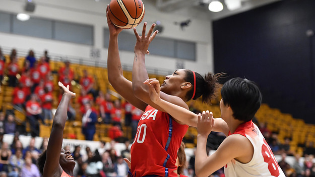 A'Ja Wilson Taem USA Sept 2018