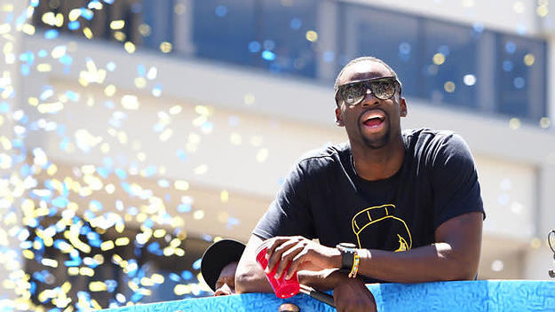 Draymond Green during the 2018 Warriors victory parade