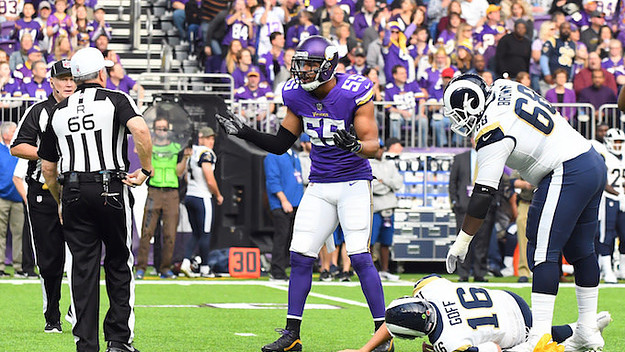 NFL ref's roughing the passer call