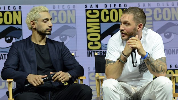 Riz Ahmed and Tom Hardy, cast of 'Venom'
