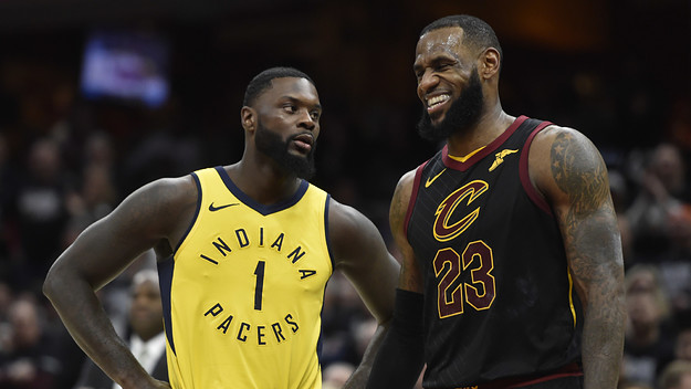 LeBron James Lance Stephenson Game 1 2018 NBA Playoffs