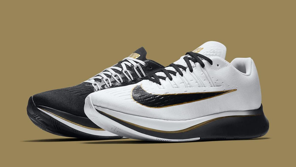 Nike Zoom Fly 'Black/Metallic Gold/White' 8880848 006 (Pair)