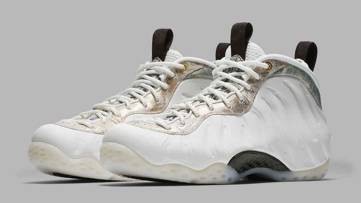 Nike Air Foamposite One Women's Summit White Oil Grey Rainforest Release Date AA3963 101 Pair