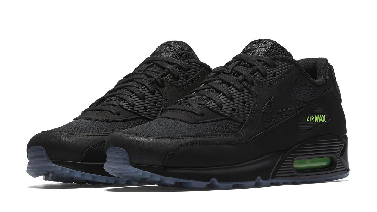 Nike Air Max 90 'Black/Volt' AQ6101 001 (Pair)