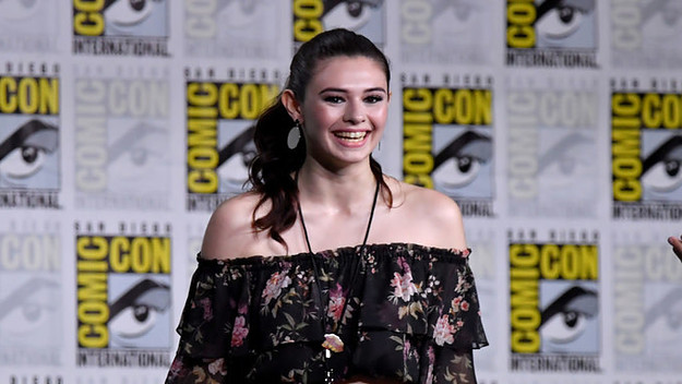 Nicole Maines the 'Supergirl' Special Video Presentation and Q&A during Comic Con