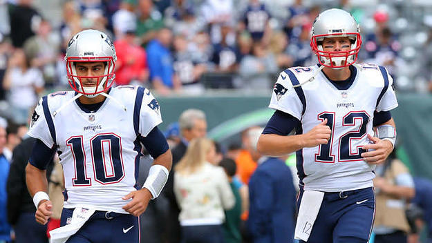 Jimmy Garoppolo and Tom Brady