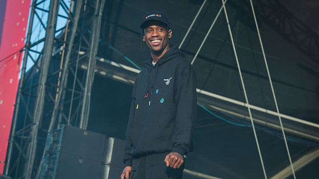 Travis Scott performs during Lollapalooza.