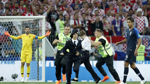 Pussy Riot intrusion during the 2018 FIFA World Cup Russia Final