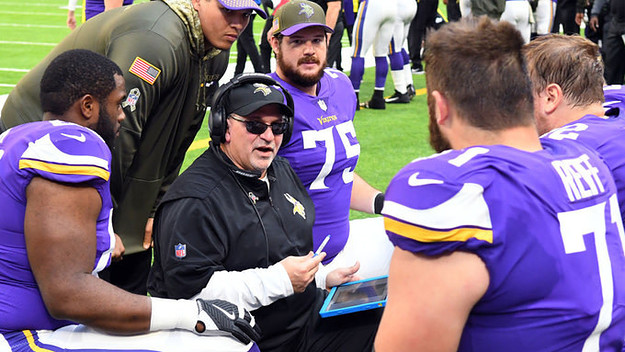 Minnesota Vikings Offensive Line Coach Tony Sparano