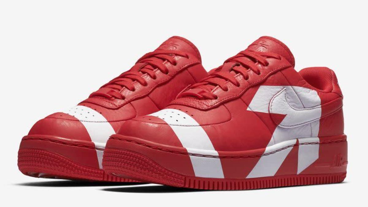 Nike Air Force 1 Upstep WMNS 'Red/White' (Pair)