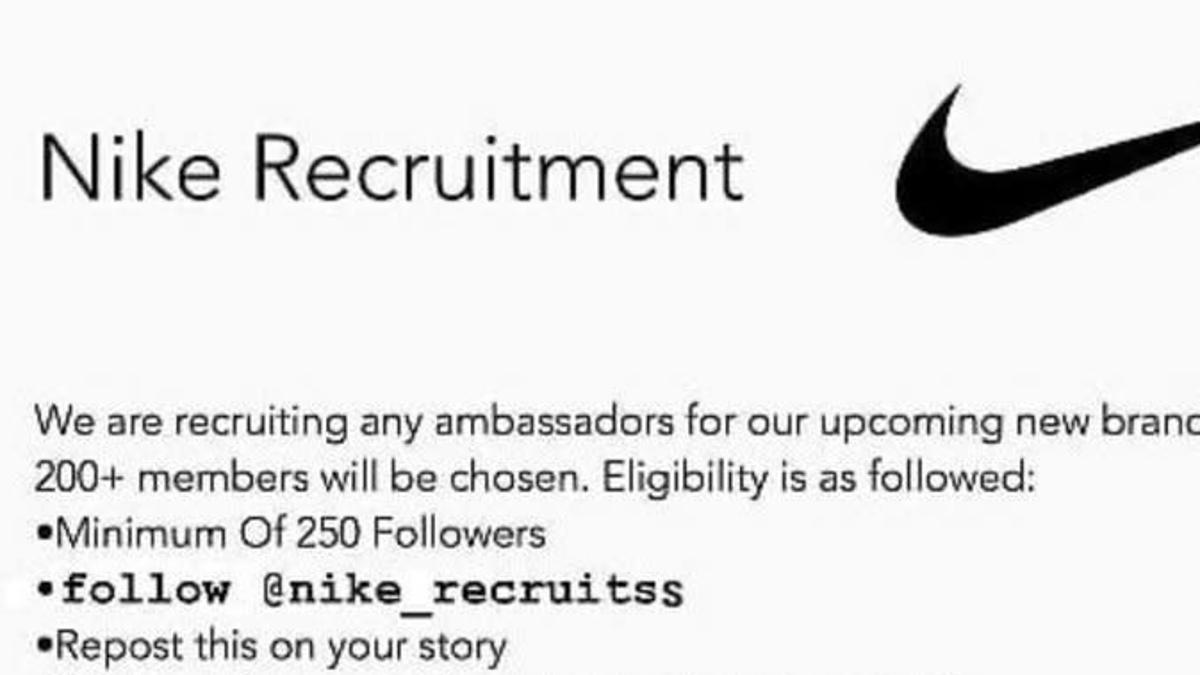 Fake Nike Recruitment Campaign