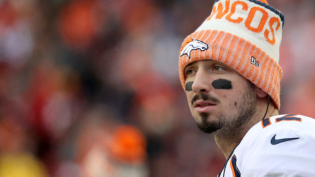 Quarterback Paxton Lynch #12 of the Denver Broncos.