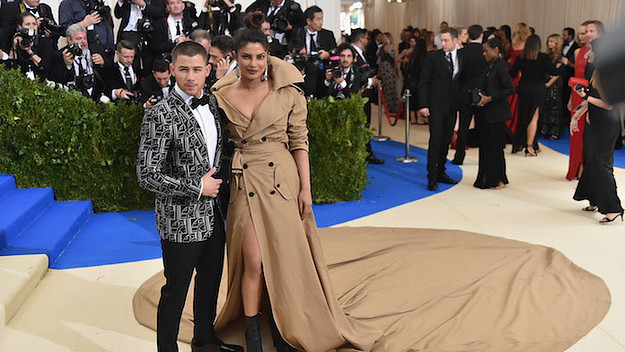 Prianyaka Chopra and Nick Jonas at the 2017 Met Gala.