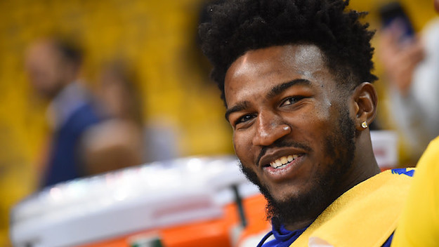 Jordan Bell #2 of the Golden State Warriors.