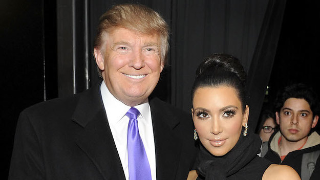 Kim Kardashian and Donald Trump