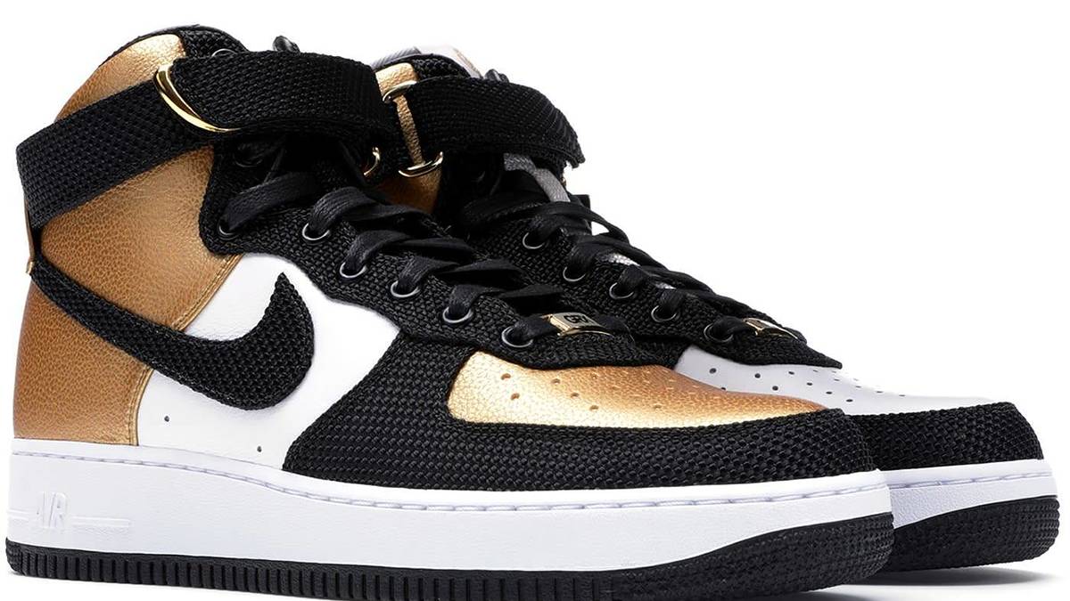 goldRush Rally x Nike Air Force 1 Bespoke (Pair Right)