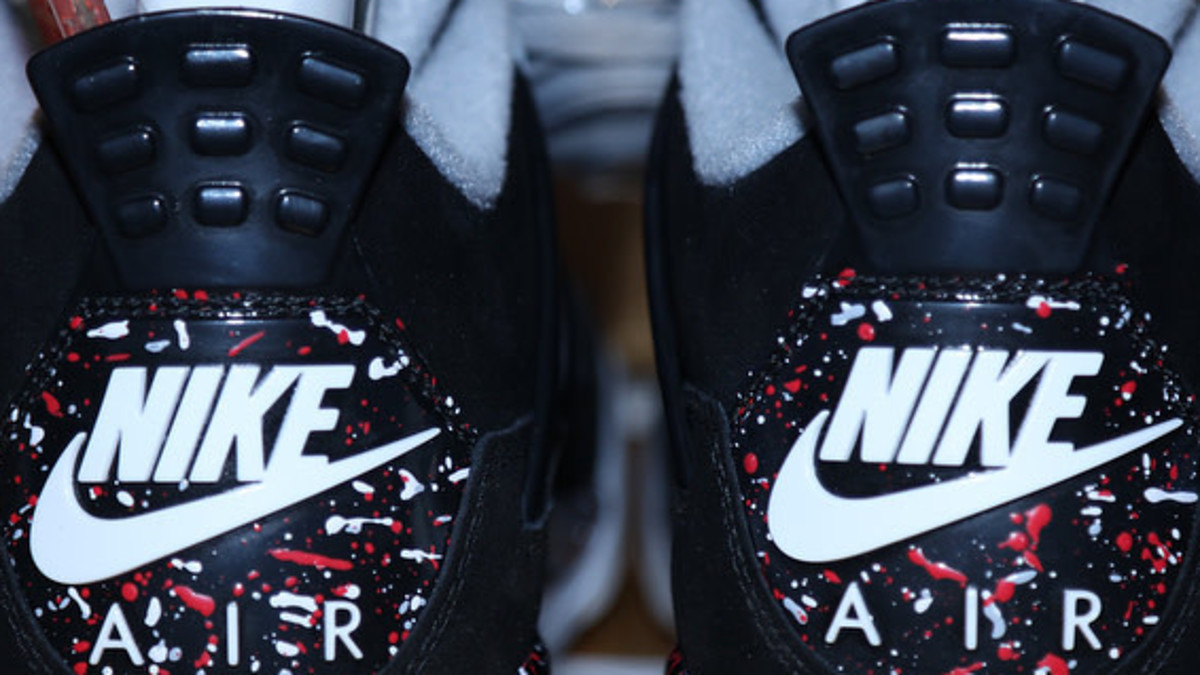 OVO Air Jordan 4 'Splatter' (Heel)
