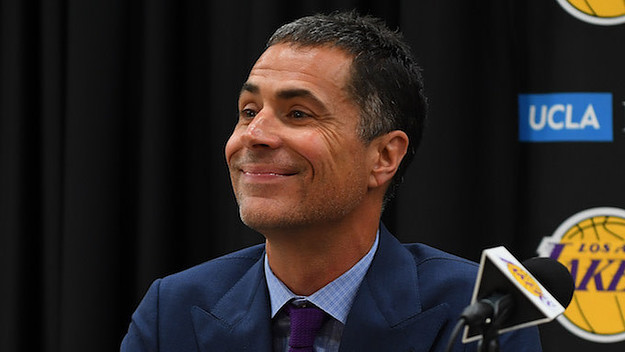 General manager Rob Pelinka of the Los Angeles Lakers.