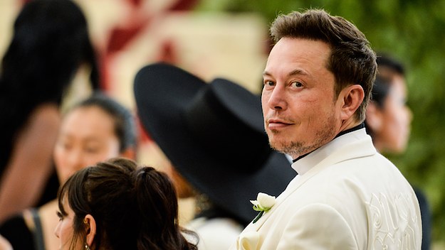 Elon Musk at the 2018 Met Gala.