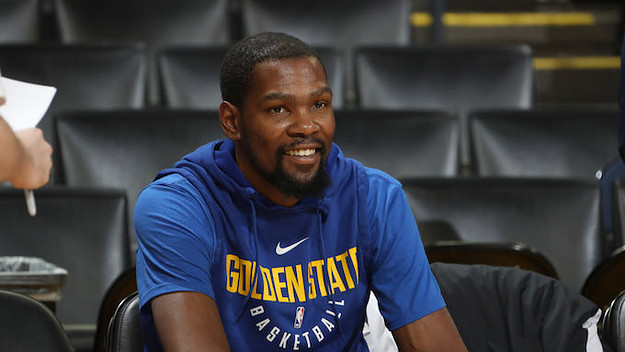Kevin Durant at practice