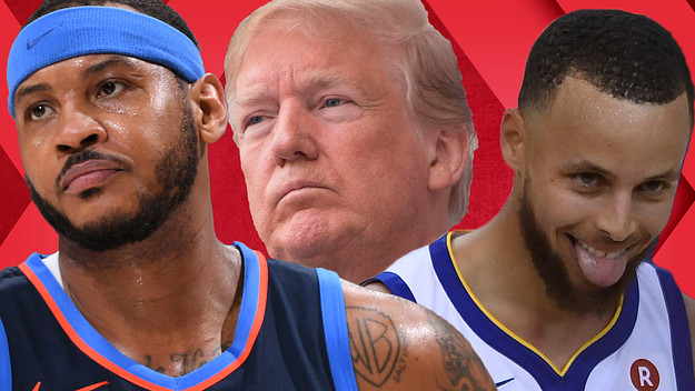NBA Stars Hate Steph Curry; Trump Disinvites Eagles; Carmelo Anthony IG Hate | Out of Bounds