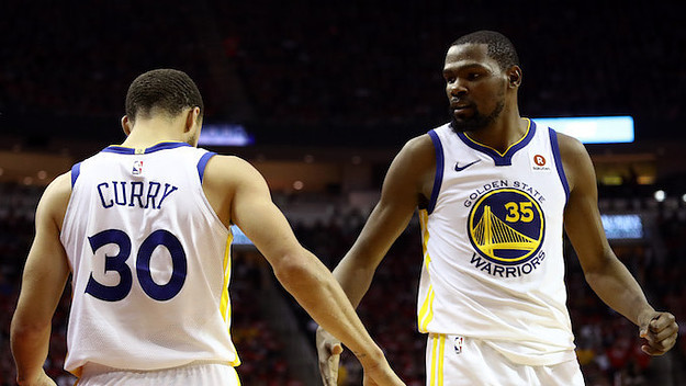 Kevin Durant and Stephen Curry.