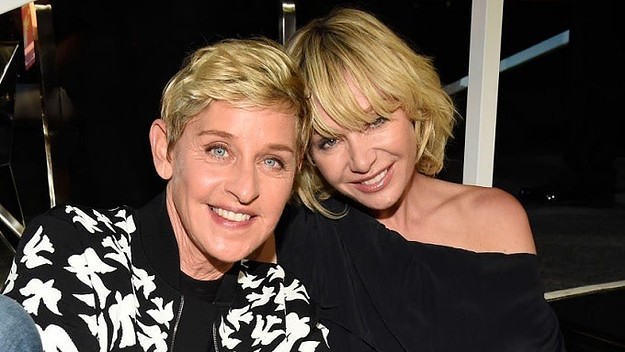 Portia de Rossi and Ellen DeGeneres