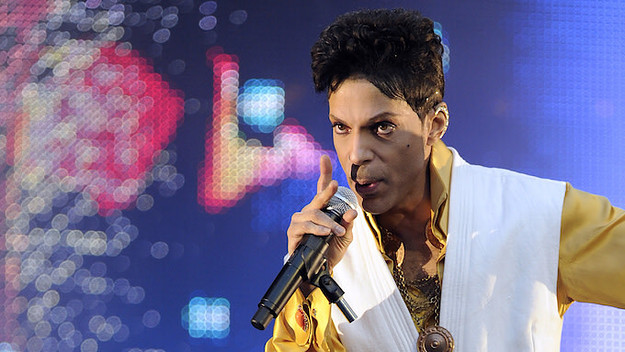 US singer and musician Prince.