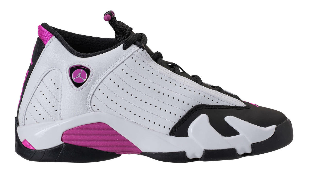 Air Jordan 14 XIV Girls Fuchsia Blast Release Date 654969 110 Profile