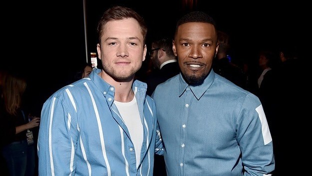 Taron Egerton and Jamie Foxx