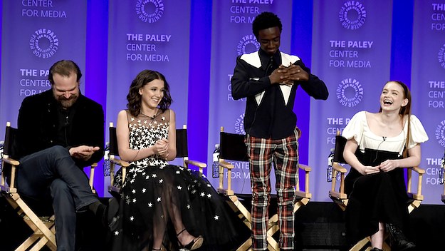 Part of the 'Stranger Things' cast.
