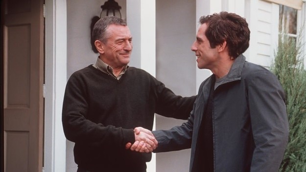 Ben Stiller (R) 'Greg Focker' and Robert De Niro (L) 'Jack Byrnes' 'Meet the Parents.'