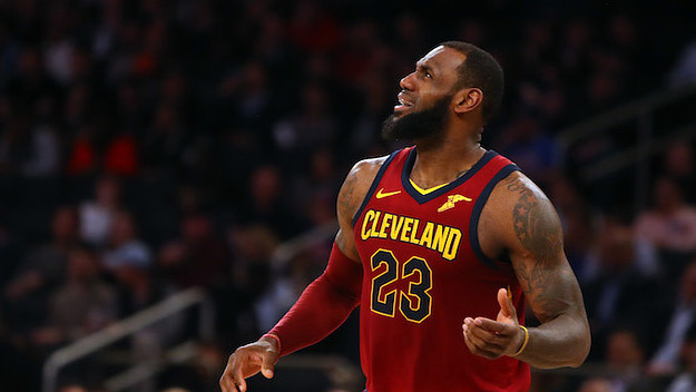 LeBron James #23 of the Cleveland Cavaliers.