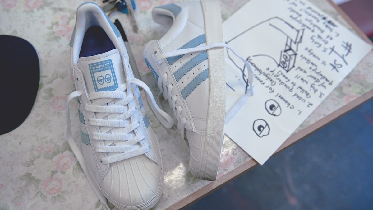 Adidas x Krooked Superstar Vulc Mark Gonzales