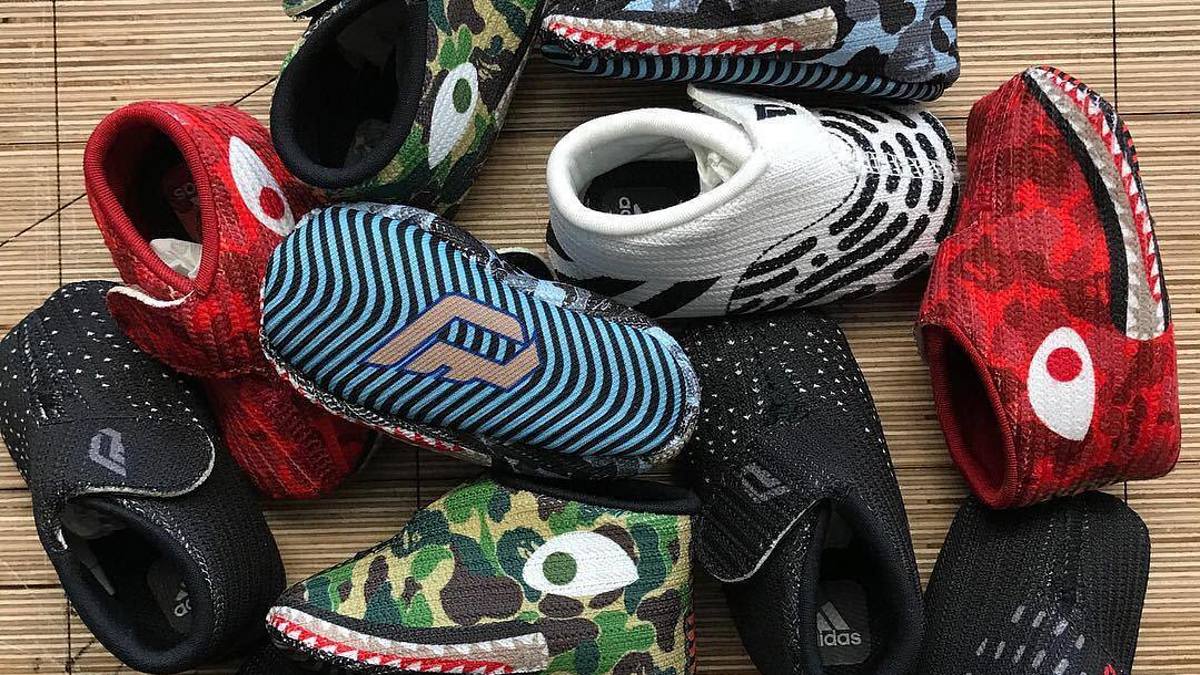 Dame Lillard Bape Adidas Baby Sneakers