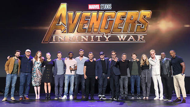 The cast of 'The Avengers: Infinity War'