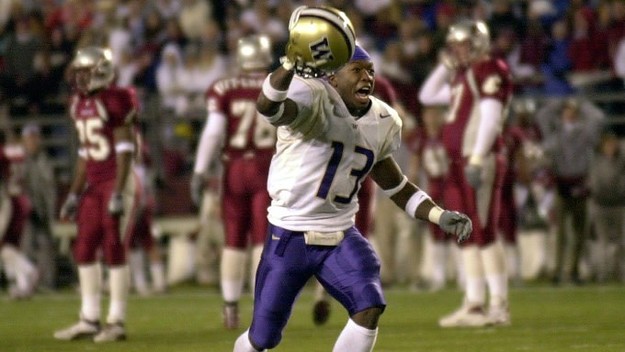 Nate Robinson playing football.