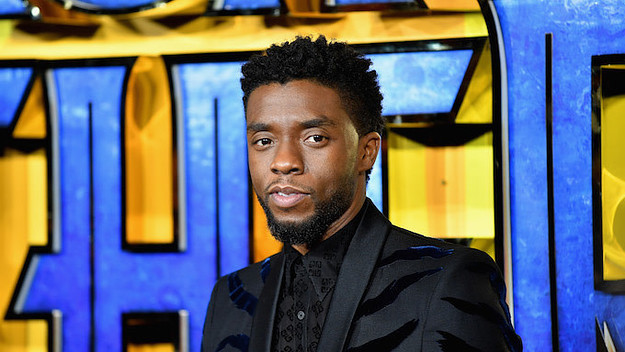 Chadwick Boseman at the European premiere.