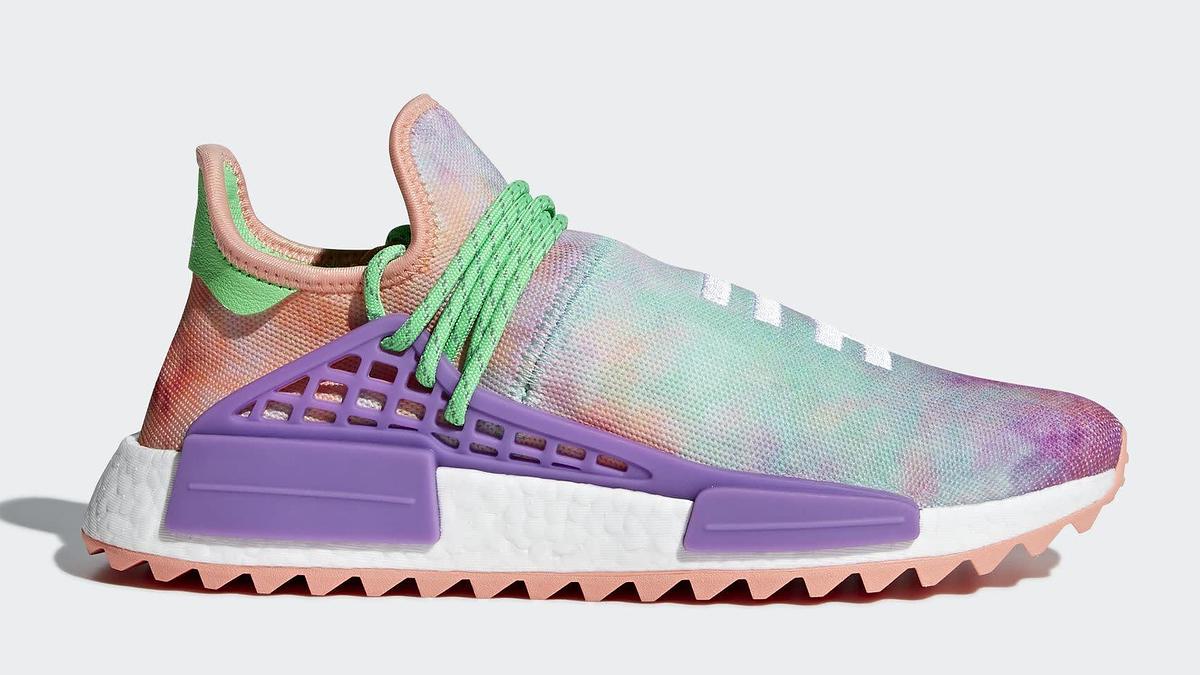 Pharrell x Adidas NMD HU Trail 'Holi' AC7034 (Lateral)