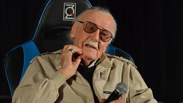 Marvel Comic book creator Stan Lee speaks at the 2017 Adelaide Supanova.
