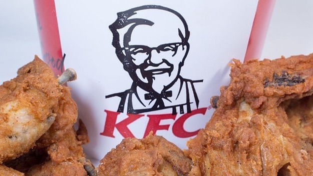 Colonel Sanders and his KFC chicken