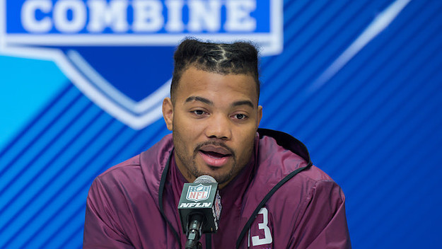 Louisiana State running back Derrius Guice.