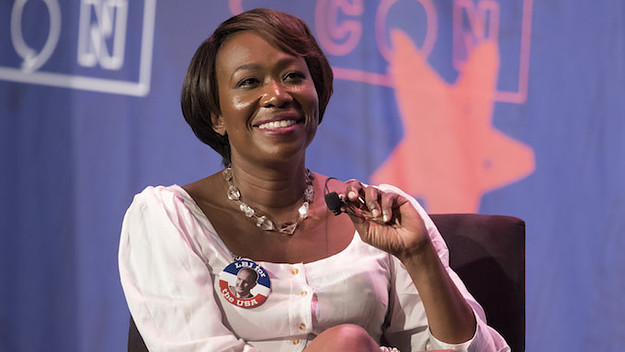 Joy Ann Reid speaks during Politicon at the Pasadena Convention Center in Pasadena, California.