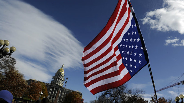 american flag properly displayed