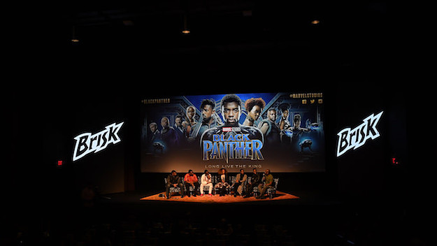 A 'Black Panther' advanced screening.