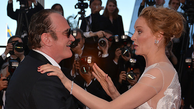 Uma Thurman and Quentin Tarantino